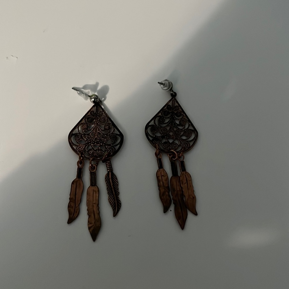 copper earrings